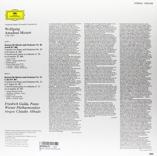 Piano Concertos · Piano Concertos No. 20 & 21