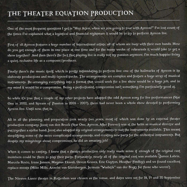 The Theater Equation