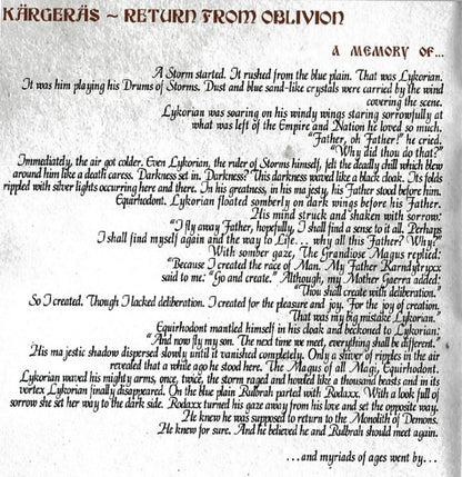 Kärgeräs - Return From Oblivion