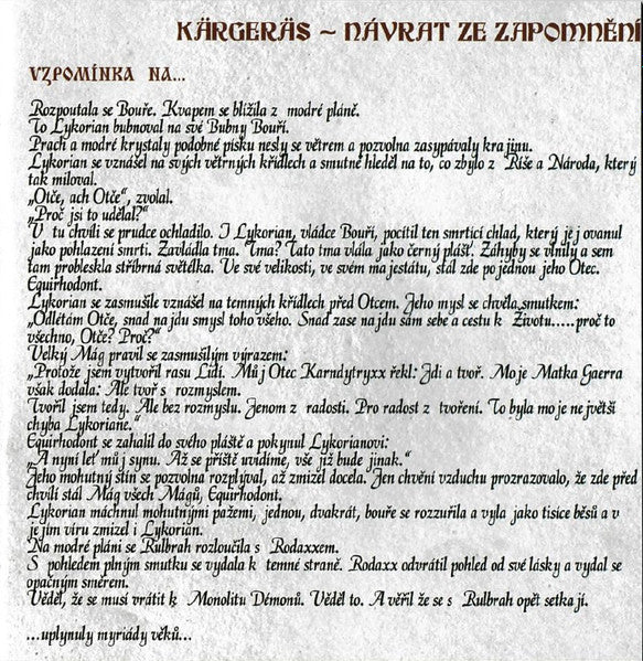 Kärgeräs - Return From Oblivion