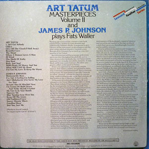 Art Tatum Masterpieces Volume II And James P. Johnson Plays Fats Waller