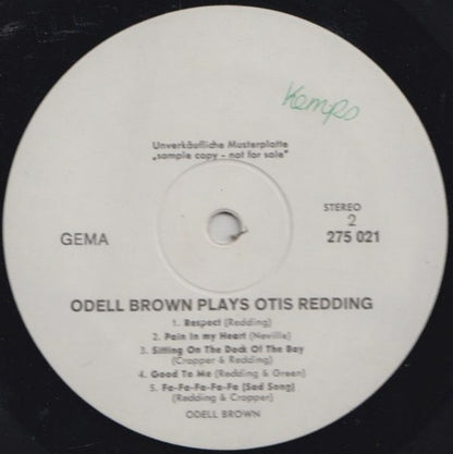 Odell Brown Plays Otis Redding