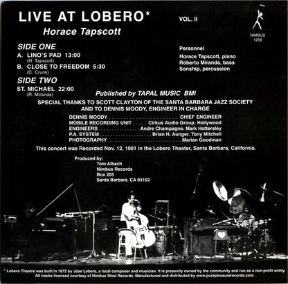 Live At Lobero Vol. II