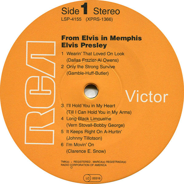 From Elvis In Memphis