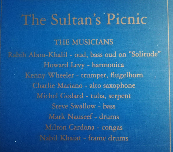 The Sultan's Picnic