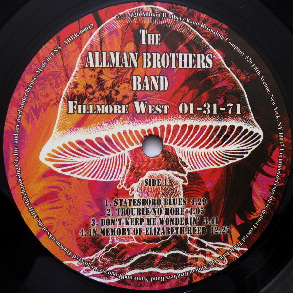 Fillmore West 1-31-71