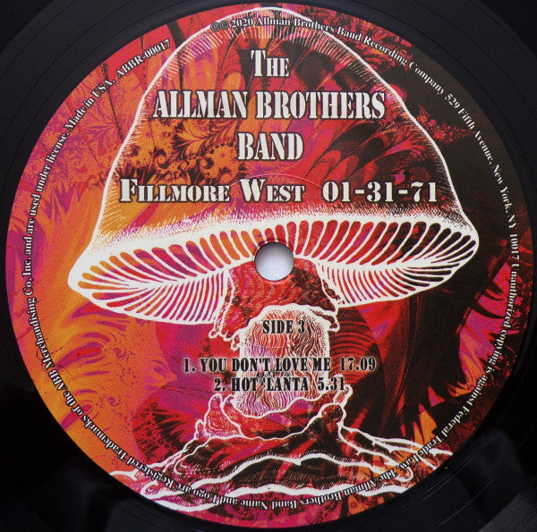 Fillmore West 1-31-71